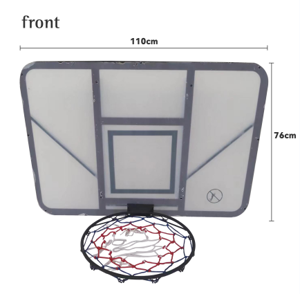 Tablero trasero de baloncesto personalizado OEM para soportes de baloncesto montados en la pared para deportistas en stock